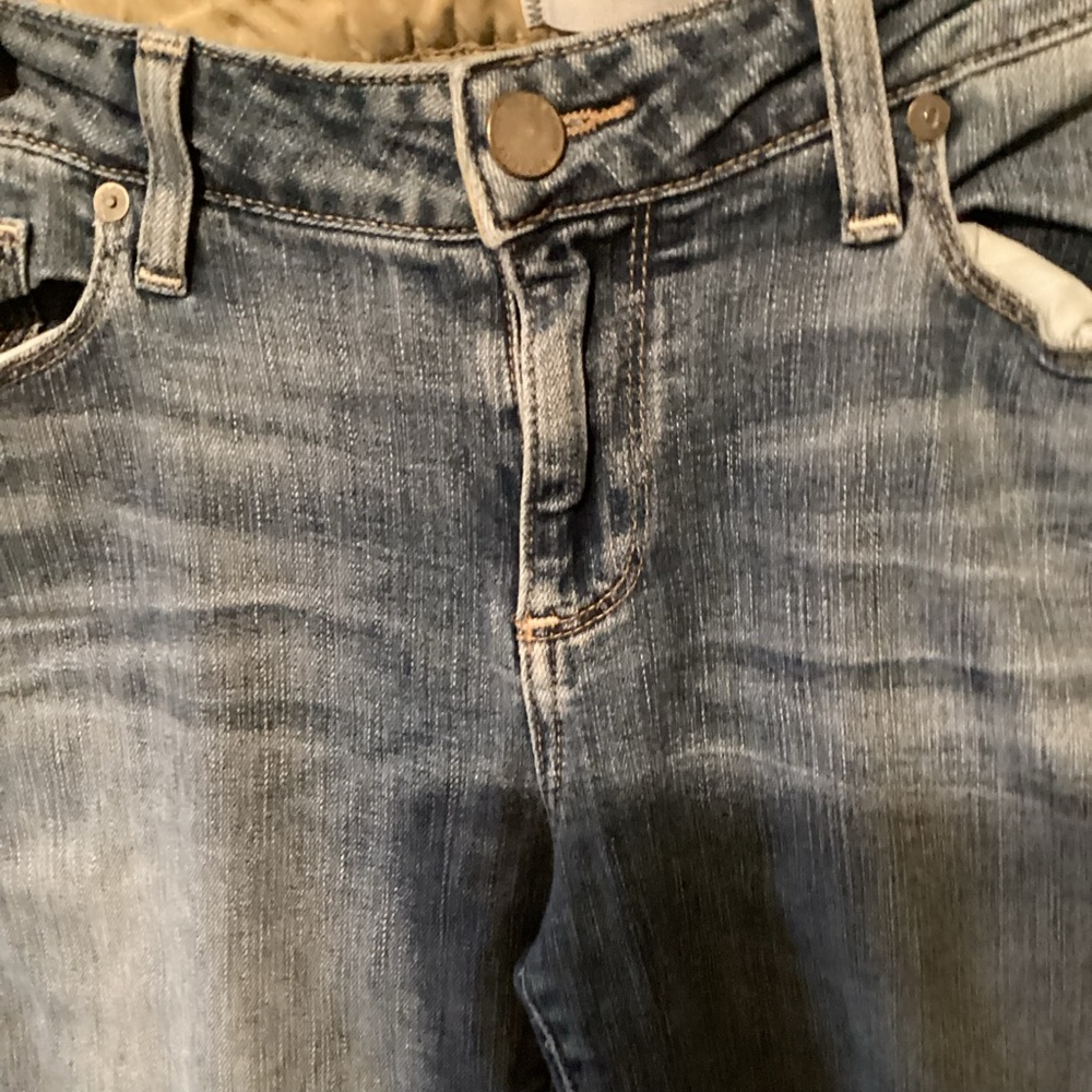 Paige ladies Jimmy, Jimmy, skinny blue jeans, size 28 - Picture 4 of 6